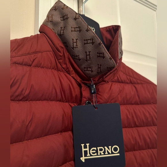 NWTs Herno Men’s Snap-Front Quilted Down Jacket. Sz. 50 - Picture 2 of 7